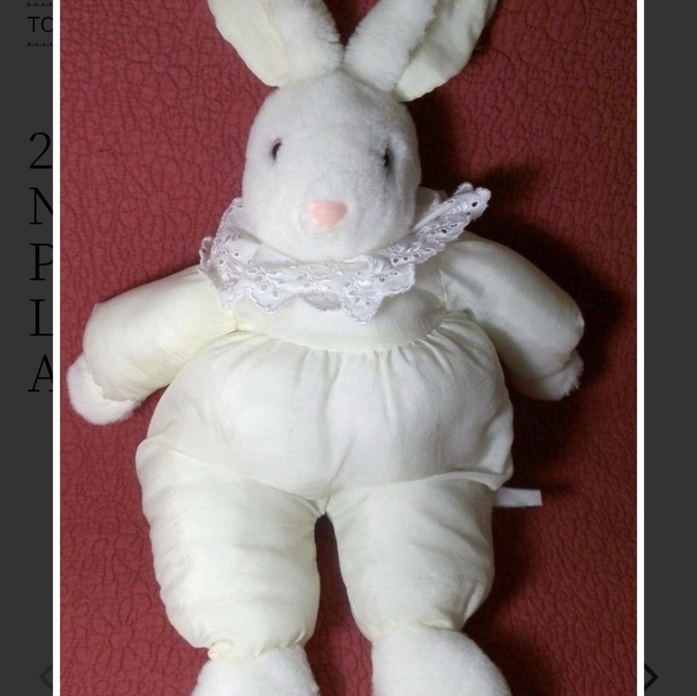 White Plush Bunny Toy